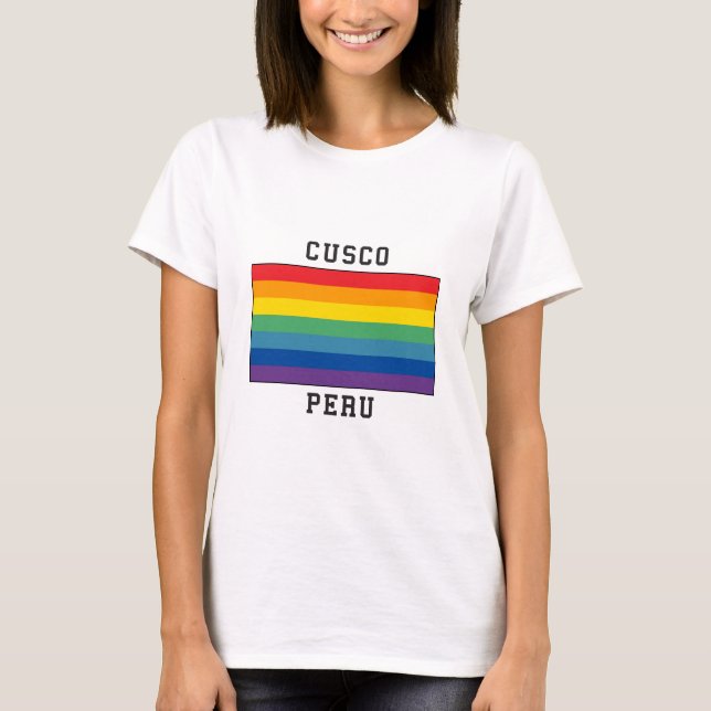 Camiseta Cusco, bandera de Perú (Anverso)