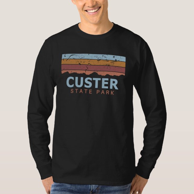 Camiseta Custer State Park South Dakota Retro Cool (Anverso)