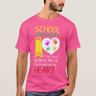 Camiseta Custodia de escuela Janitor Funny Houston