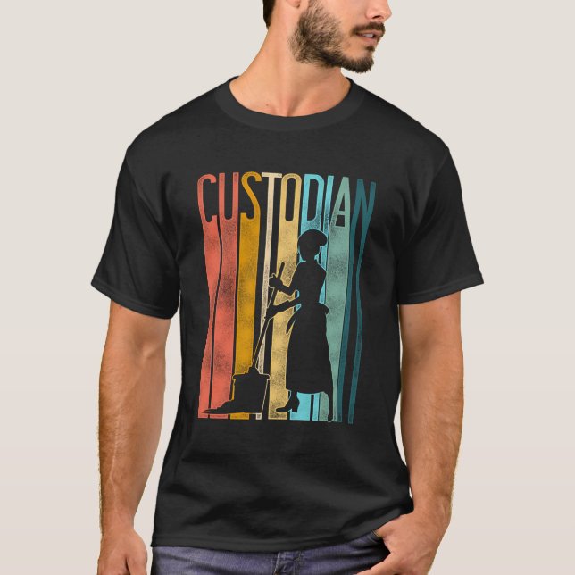 Camiseta Custodia escolar Janitor Retro Vintage Chica (Anverso)