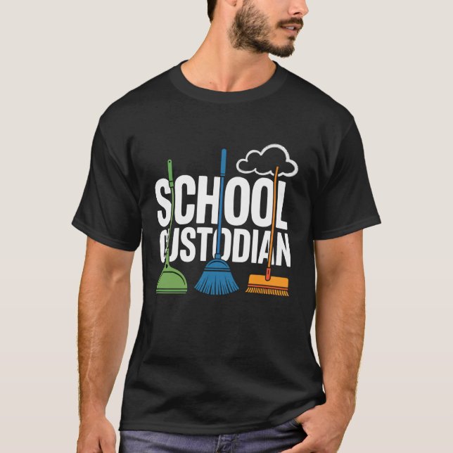 Camiseta Custodian Custodians Because Funny Janitor (Anverso)