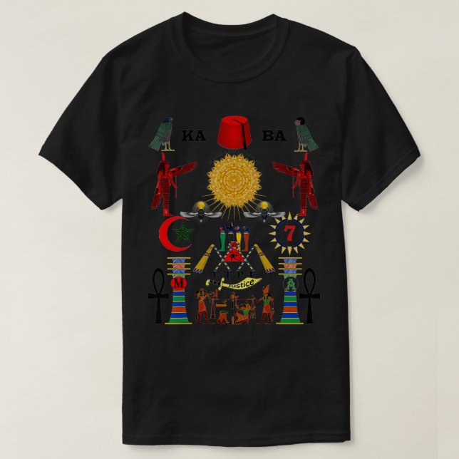 Camiseta Custodio americano moro del misterio egipcio (Diseño del anverso)