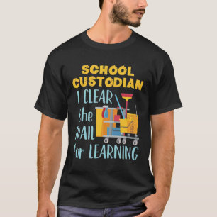 Camiseta Custodio de la escuela lo borro por aprender