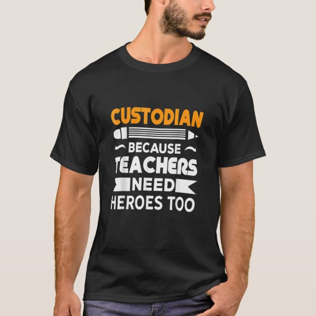 Camiseta Custodio escolar (Anverso)