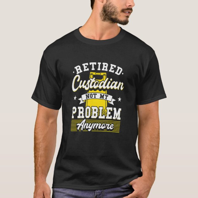Camiseta Custodio Escolar De Janitor Retirado Custodio (Anverso)