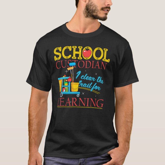 Camiseta Custodio Escolar El Camino Para Aprender Custodio (Anverso)