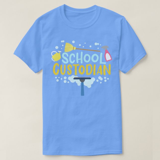 Camiseta Custodio Escolar Janitor (Diseño del anverso)