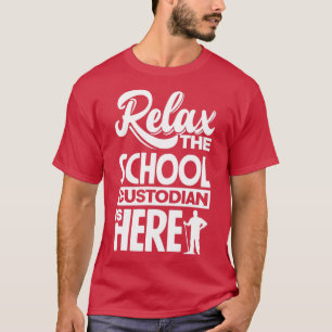 Camiseta Custodio Escolar Janitor Relax The School Custodia