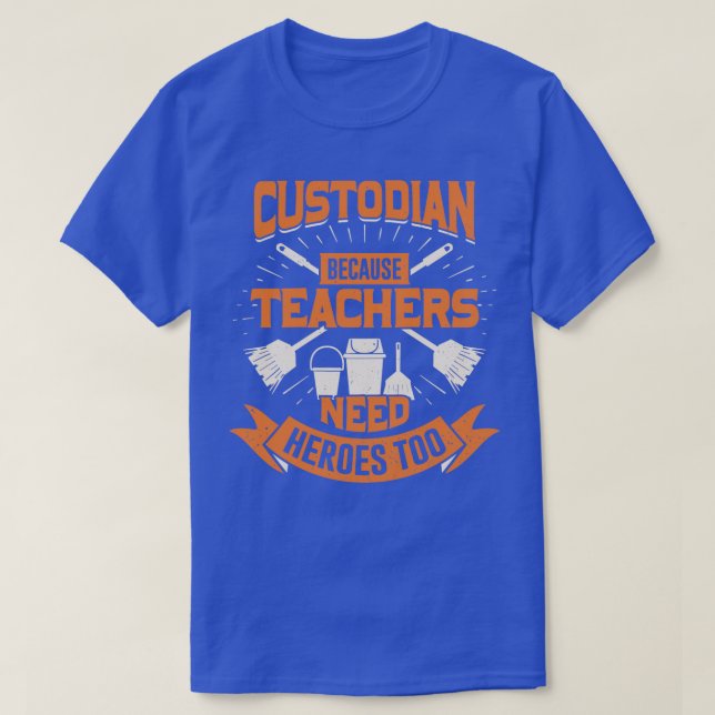 Camiseta Custodio porque los profesores también necesitan h (Diseño del anverso)