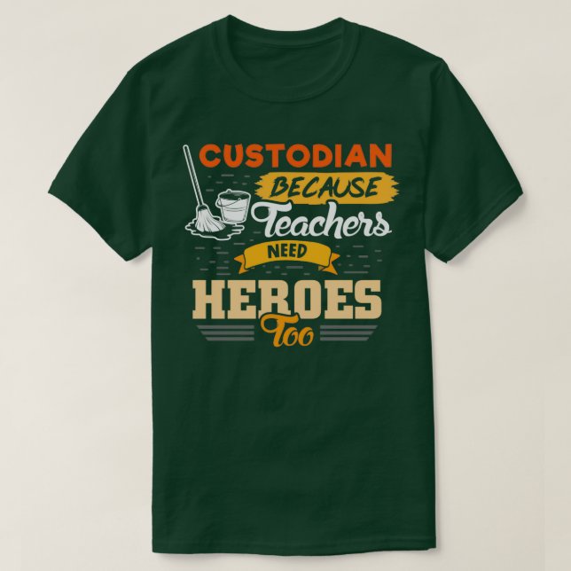 Camiseta Custodio porque los profesores también necesitan h (Diseño del anverso)