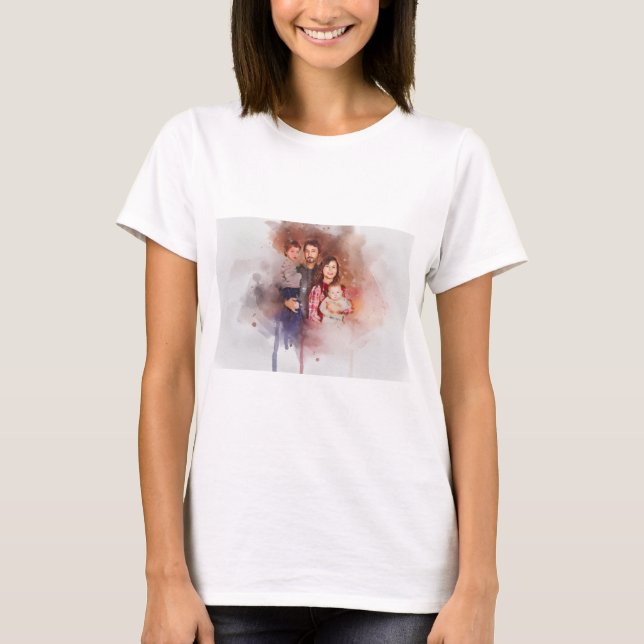 Camiseta Custom Artwork | Upload Your Painting or Drawing  (Anverso)
