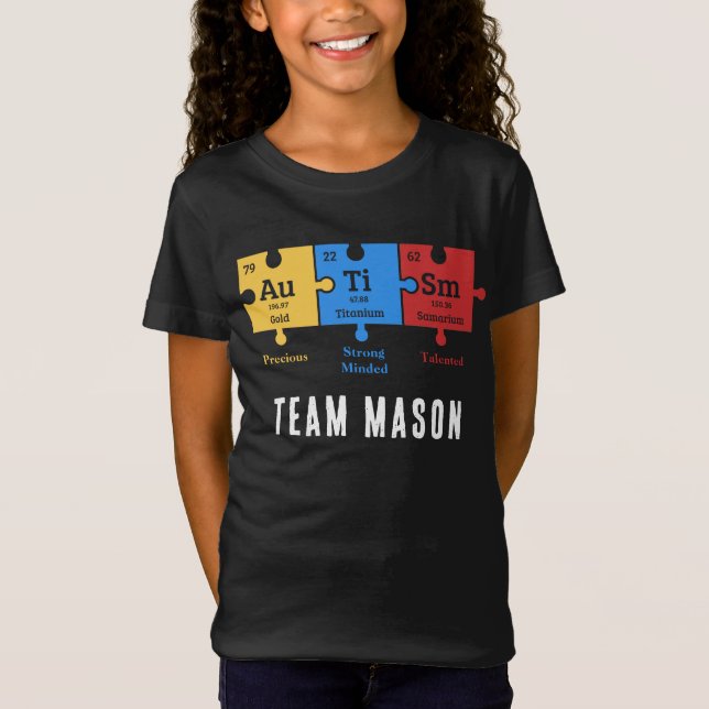Camiseta Custom Autism Awareness Campaign Matching Team (Anverso)