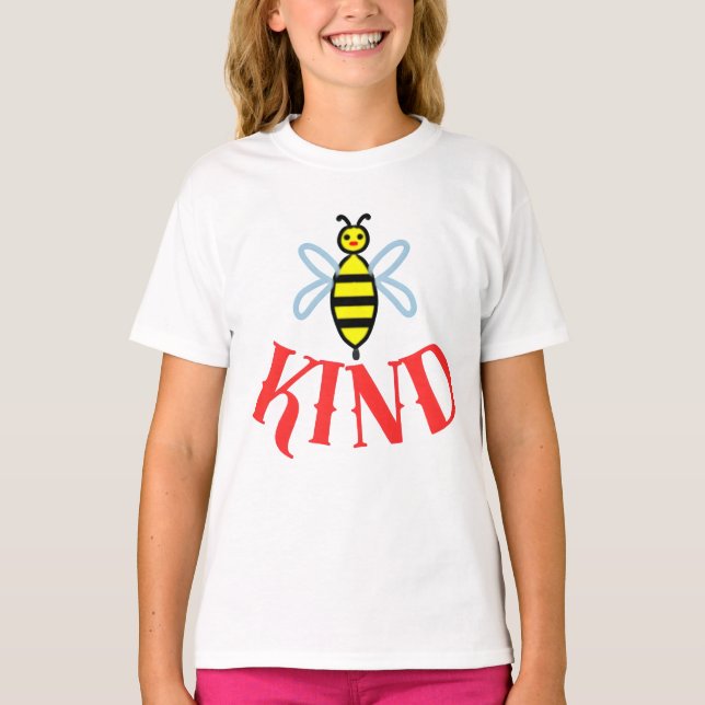 Camiseta Custom Bee Kind Personalized Gift T-Shirt (Anverso)
