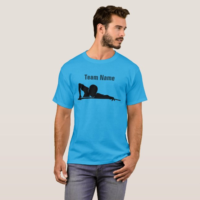 Camiseta Custom Billiards Pool League Team Gear (Anverso completo)