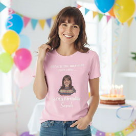 Camiseta Custom Birthday Photo Shirt – Personalized Face