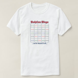 Camiseta "Custom BodyCam Bingo 1" (blanco 2)