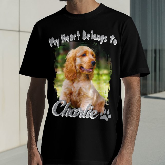 Camiseta Custom bootleg Typography Name My Heart Belongs To (Subido por el creador)