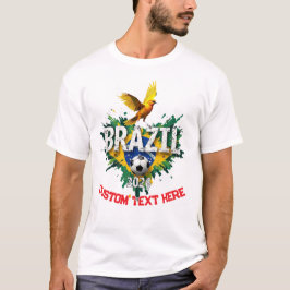Camiseta Custom Brazil National Soccer Football Team Fan