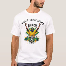 Camiseta Custom Brazil Soccer Football Team Supporter