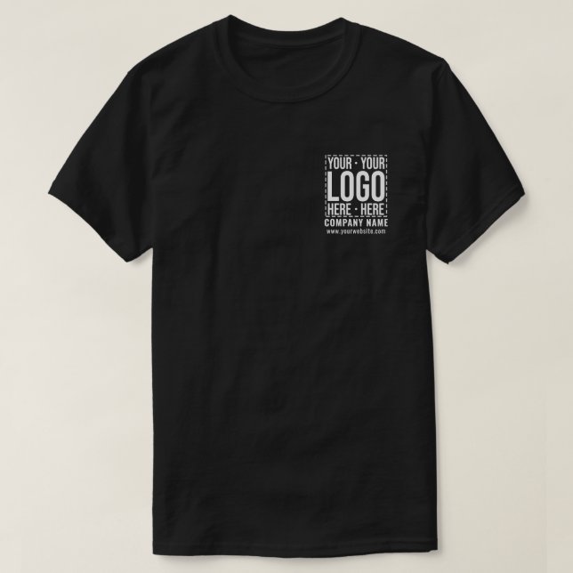 Camiseta Custom Business Logo Corporate Company Modern Cool (Diseño del anverso)