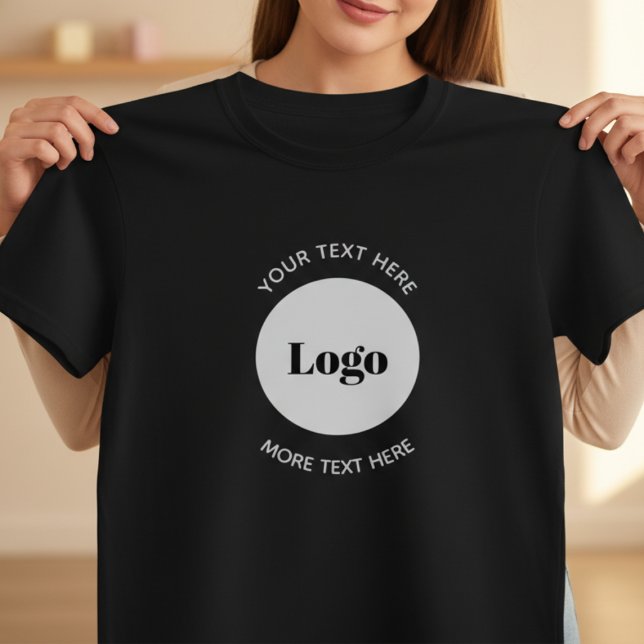 Camiseta Custom Business Logo T-Shirt (Custom Business Logo T-Shirt | Personalized Employee Uniform Promotional Tee)
