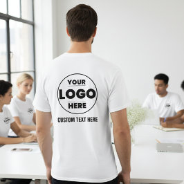 Camiseta Custom Business Logo T-Shirt | Front & Back Brandi