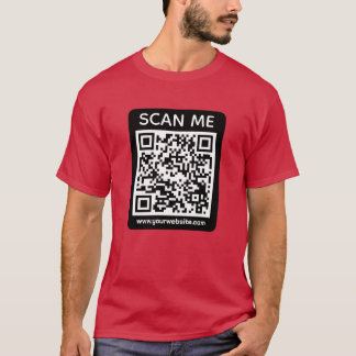 Camiseta Custom Business QR Code Scan Me