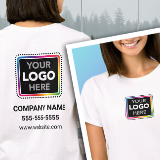 Camiseta Custom Business T-Shirt with Front and Back Logo