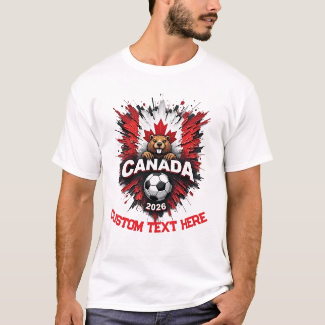 Camiseta Custom Canada National Soccer Football Team Fan (Anverso)