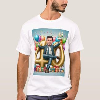 Camiseta "Custom caricature-Send your photo for design"