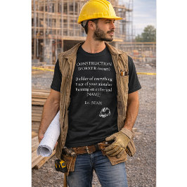 Camiseta Custom Construction Worker Definition Shirt Gift