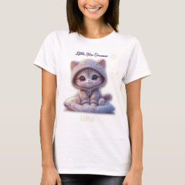 Camiseta Custom Cosmic Cat T-Shirt – Personalized Pastel 