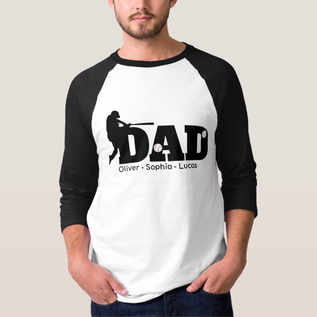 Camiseta Custom Dad Baseball  (Anverso)