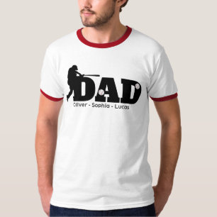 Camiseta Custom Dad Baseball 