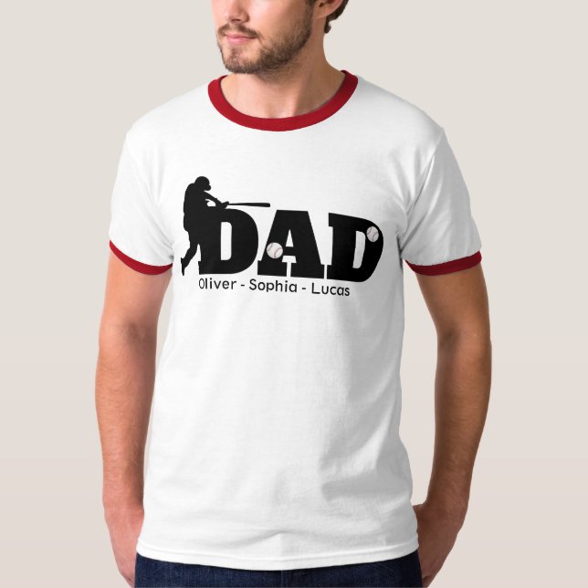 Camiseta Custom Dad Baseball  (Anverso)