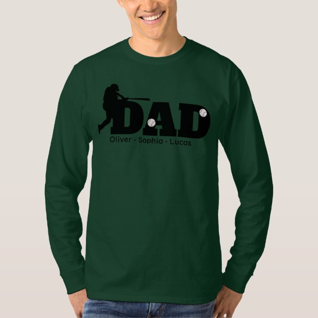 Camiseta Custom Dad Baseball  (Anverso)