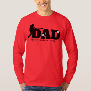Camiseta Custom Dad Baseball 