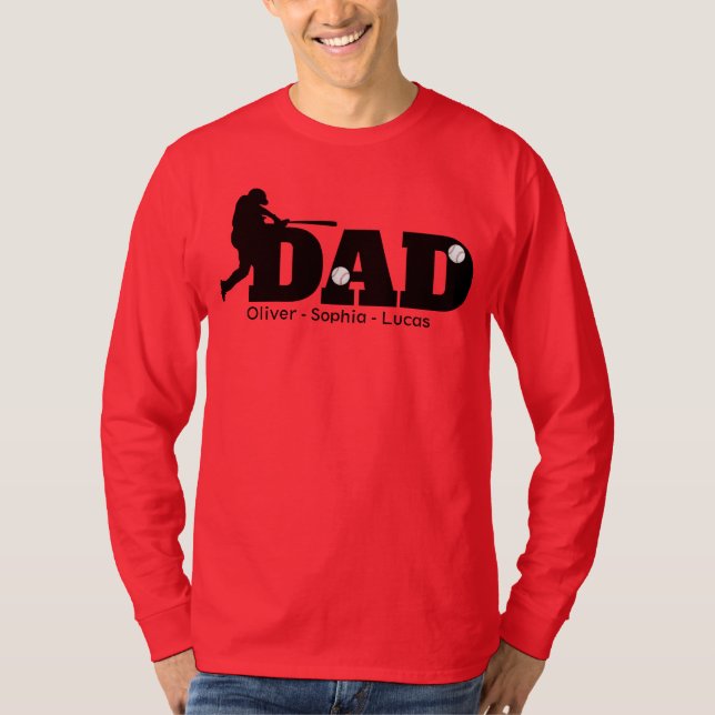 Camiseta Custom Dad Baseball  (Anverso)