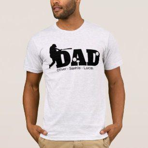Camiseta Custom Dad Baseball T-Shirt
