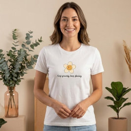 Camiseta Custom daisy smiley face t-shirt