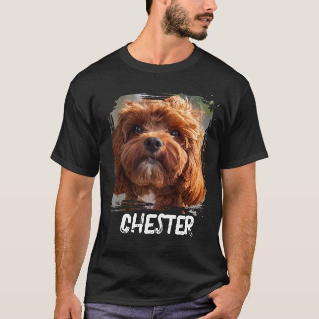 Camiseta Custom Dog or Cat Photo + Name for Pet Lovers (Anverso)