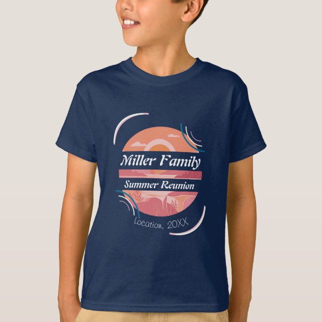 Camiseta Custom Family Reunion Lake (Anverso)