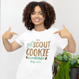 Camiseta Custom Girl Scout Cookie Coordinator Volunteer