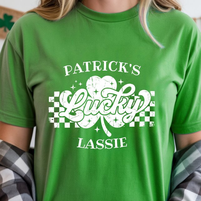 Camiseta Custom Girlfriend's Name St Patrick's Day Lucky  (Custom Girlfriend's Name St Patrick's Day Lucky T-Shirt)