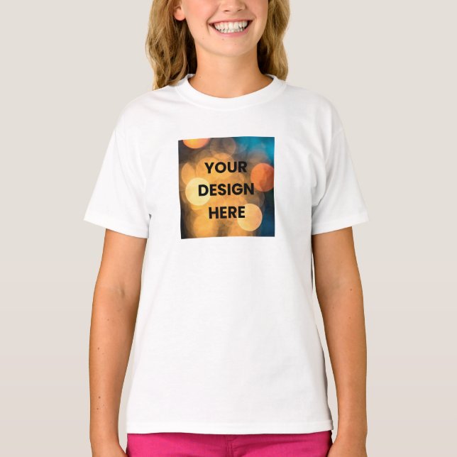 Camiseta Custom Girls Tee – Your Design Here (Anverso)