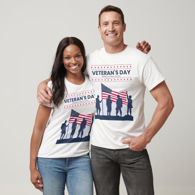 Camiseta Custom Happy Veterans Day! Thank You Cards 2025 (Unisexo)