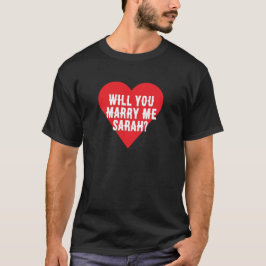 Camiseta Custom Heart Men’s T-Shirt – marry me, proposal