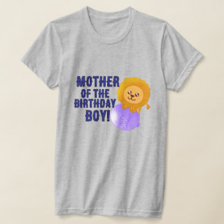Camiseta Custom Lion Themed Birthday Parent T-Shirt