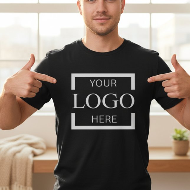 Camiseta Custom Logo | Add Your Own Business Brand  (Custom Logo Template - Add Your Own Brand Design)