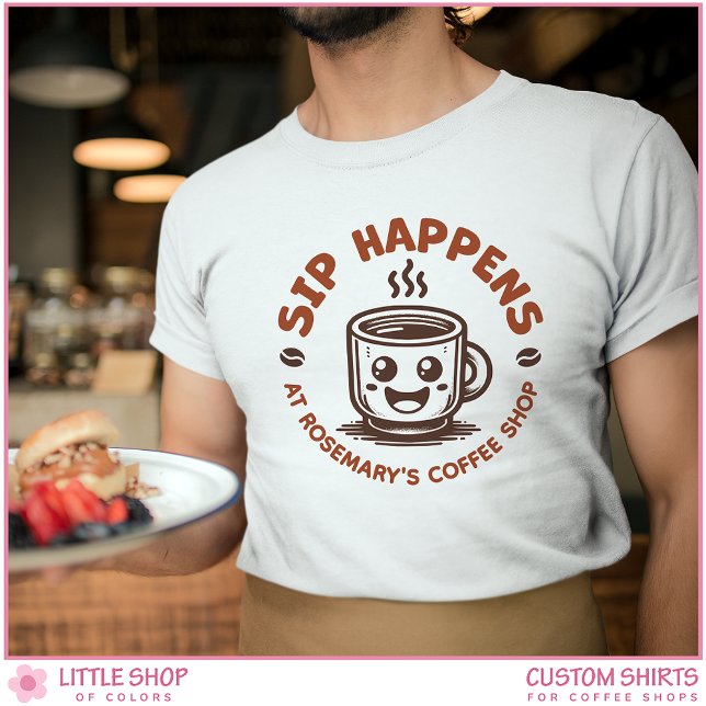 Camiseta Custom Logo Coffee Shop Barista Professional (Subido por el creador)